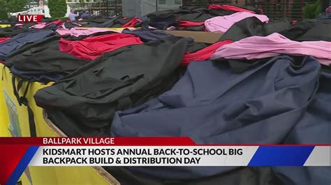 KidSmart hosting 'Big Backpack Build' giveaway today at Ballpark Village